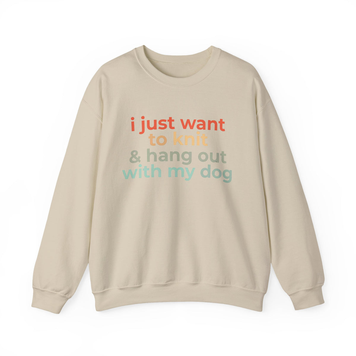 Knit & Dog Lover Sweatshirt – Cozy Gift for Knitters
