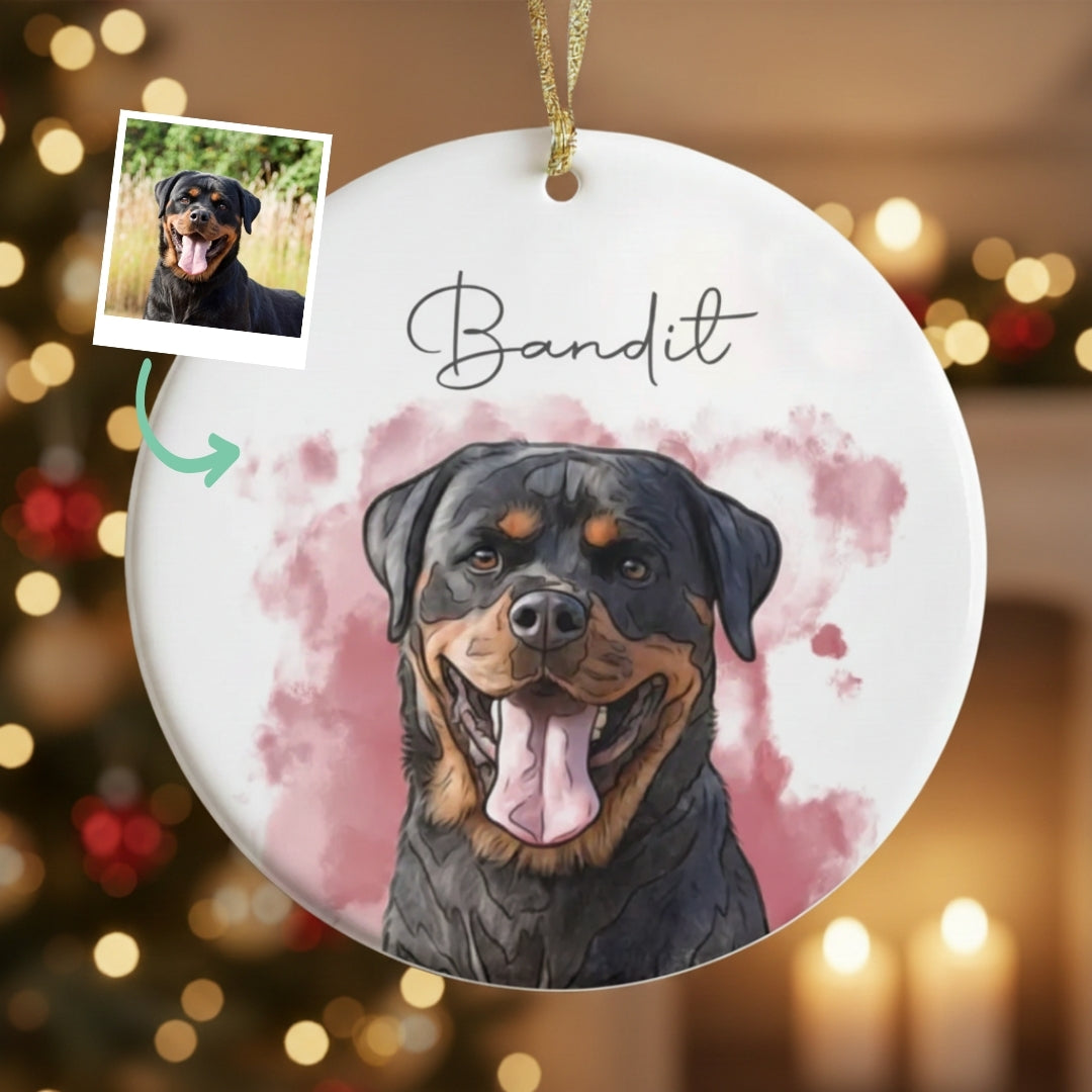 Personalized Pet Photo Ornament Gift