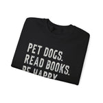 Pet Dogs Read Books Sweatshirt for Dog Lovers