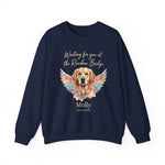 Rainbow Bridge Dog Memorial Sweatshirt – Personalized Portrait