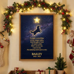 Just Playing Catch Upon a Star - Personalized Dog Memorial Canvas