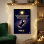 Custom Pet Memorial Star Map Canvas