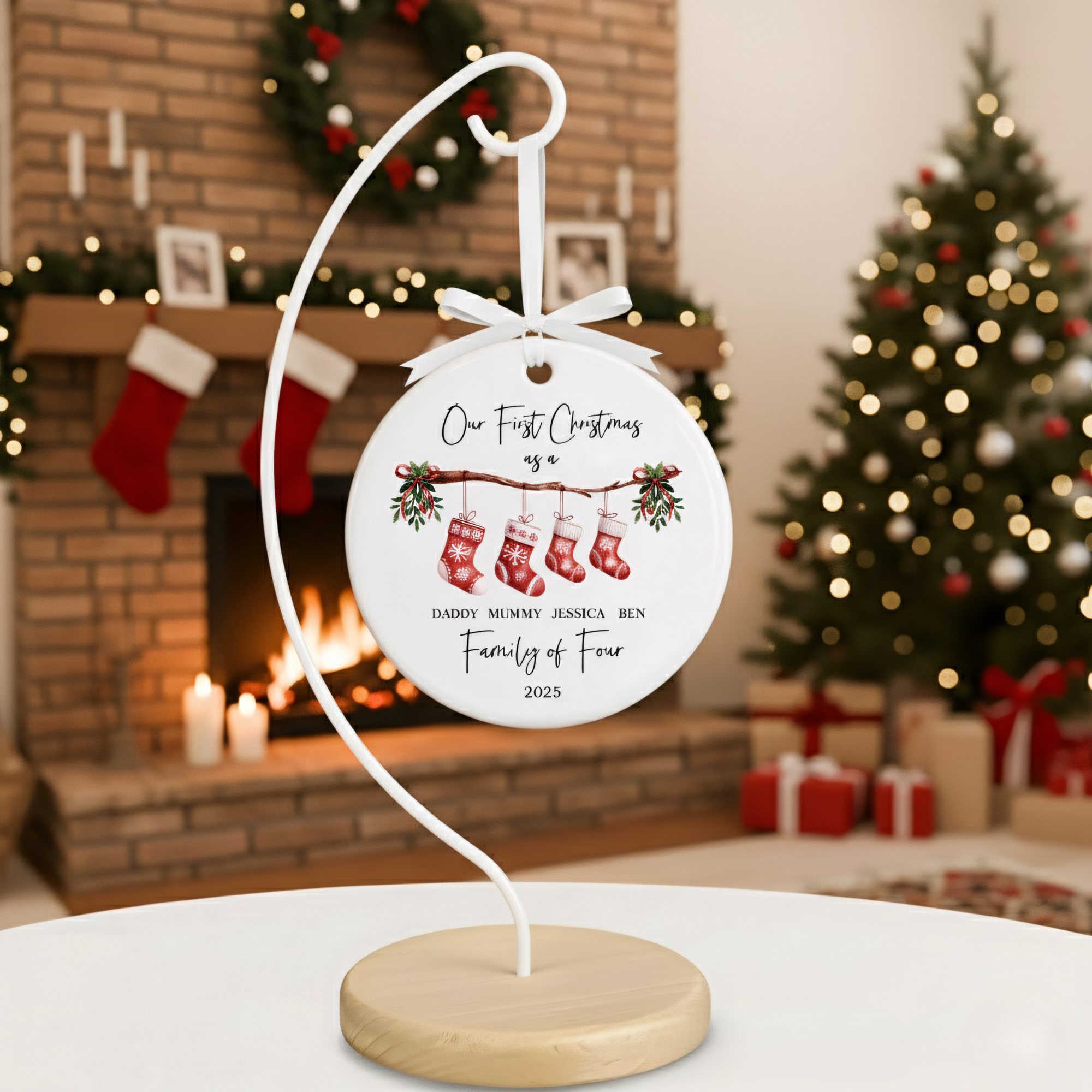 Personalised First Christmas Ornament