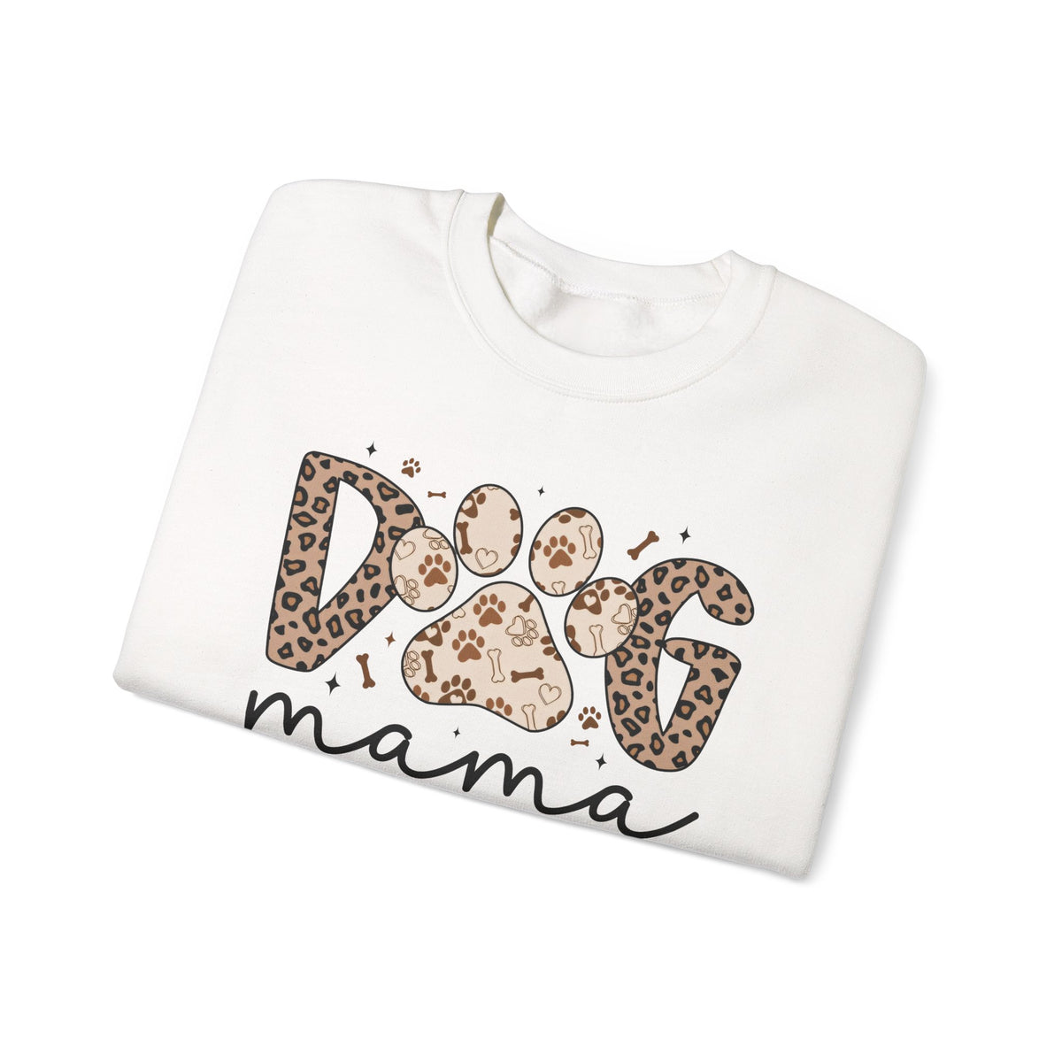 Dog Mama Paw Print Sweatshirt for Dog Lovers