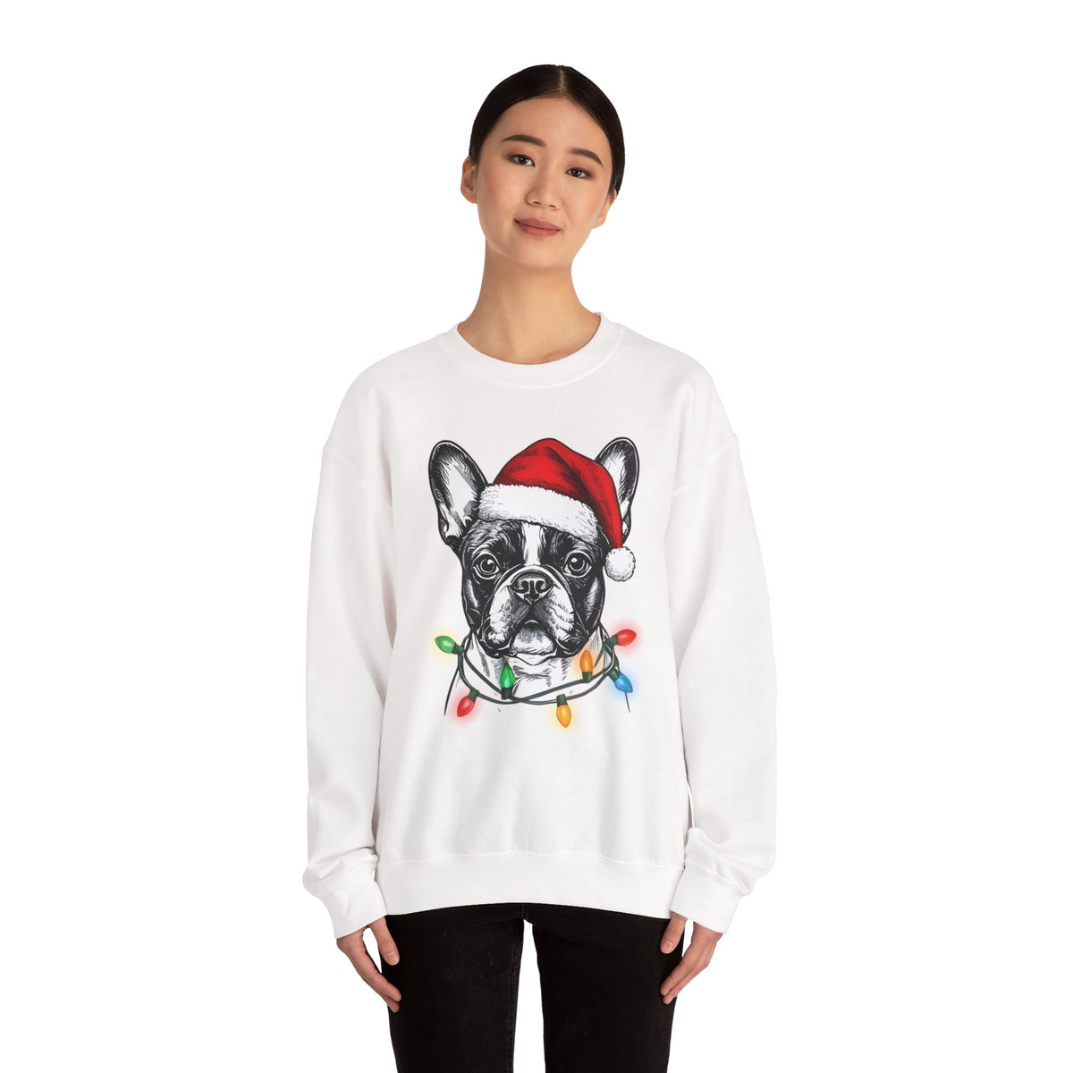 Personalized Christmas Dog Sweatshirt – Custom Breed & Name Holiday Gift