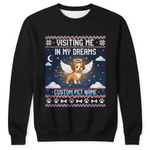 Dog Memorial Ugly Sweatshirt for Pet Owner – Custom Name