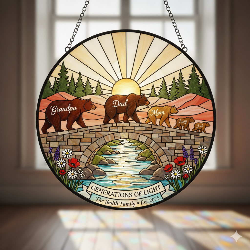 Generations of Light Personalized Family Suncatcher – Custom Name