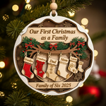 Personalized Multigenerational Family Christmas Ornament