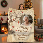Memorial Blanket for Grandma – Custom Photo, Name & Years