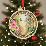 Garden Path Wooden Ornament for Nana – Personalized Grandkids Name Family Keepsake