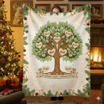 Custom 'Our Family Tree' Multigenerational Family Blanket