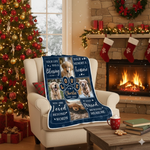Loved Beyond Words Dog Remembrance Blanket - Custom Photo & Quote Fleece/Sherpa