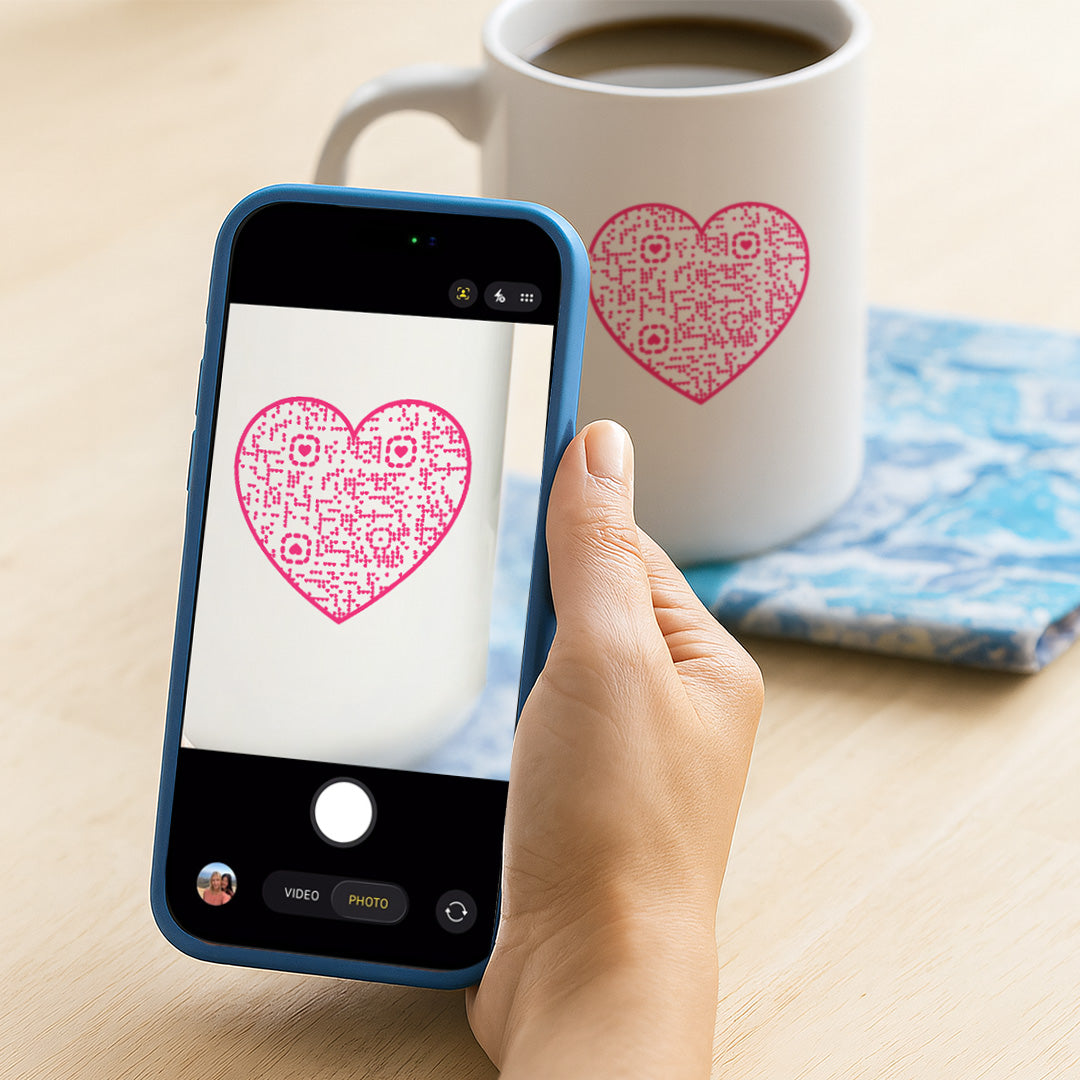 Don't Go Bacon My Heart Interactive QR Mug – Funny Bacon & Egg Couple Gift