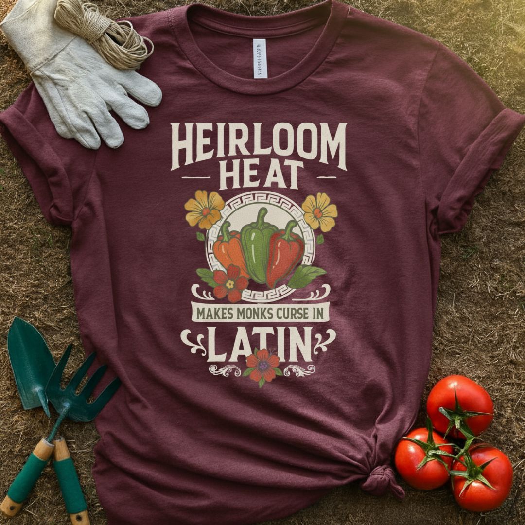 The Heirloom Heat Shirt, T-Shirt for Gardeners & Plant Lovers