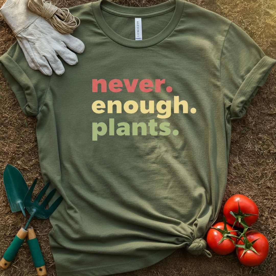 Never Enough Plants Shirt, T-Shirt for Gardeners & Plant Lovers