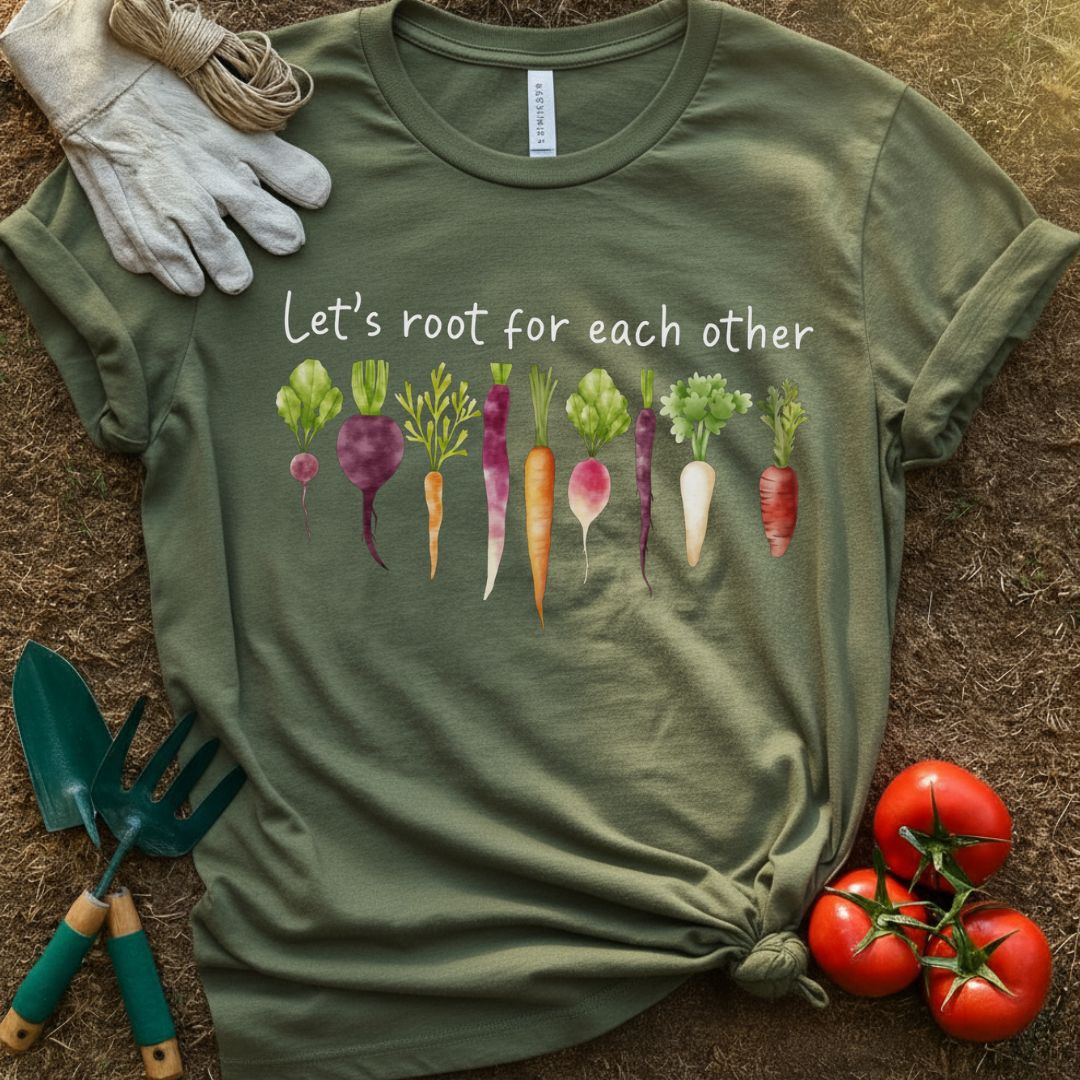 Let's Root For Each Other Shirt, T-Shirt for Gardeners & Plant Lovers