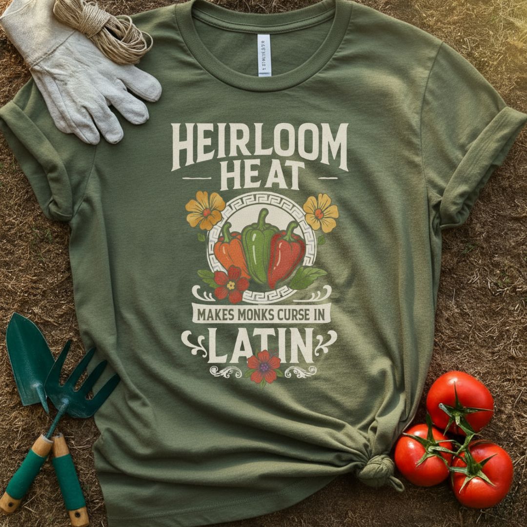 The Heirloom Heat Shirt, T-Shirt for Gardeners & Plant Lovers
