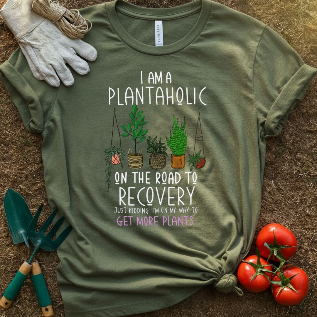 I Am a Plantaholic Shirt, T-Shirt for Gardeners & Plant Lovers