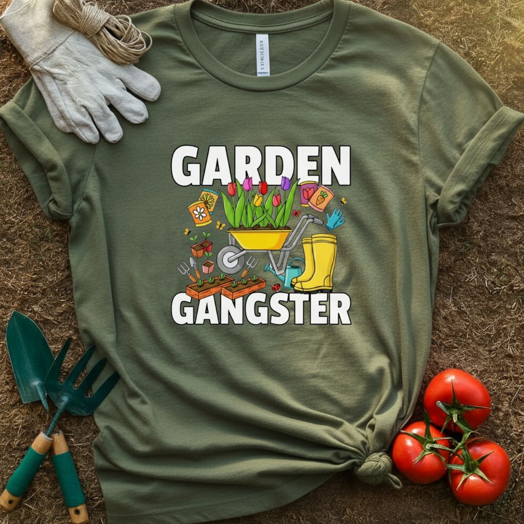 Garden Gangster Shirt, T-Shirt for Gardeners & Plant Lovers