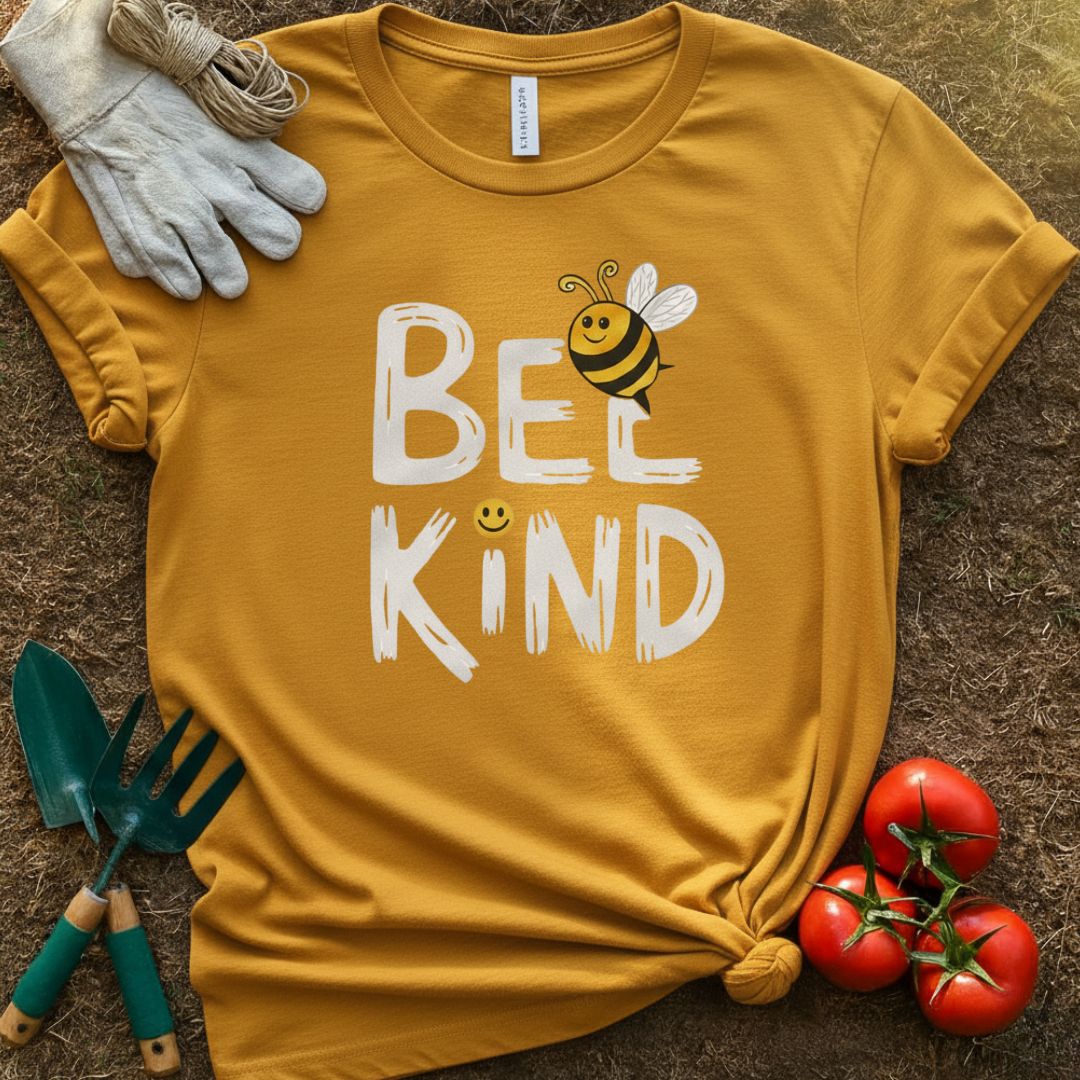 Bee Kind Funny Shirt, T-Shirt for Gardeners & Plant Lovers
