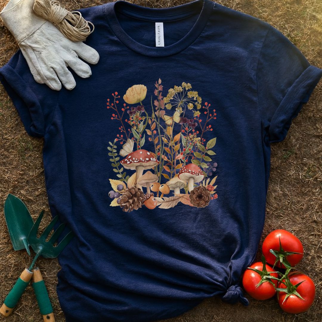 The Mushroom Forest Shirt, T-Shirt for Gardeners & Plant Lovers