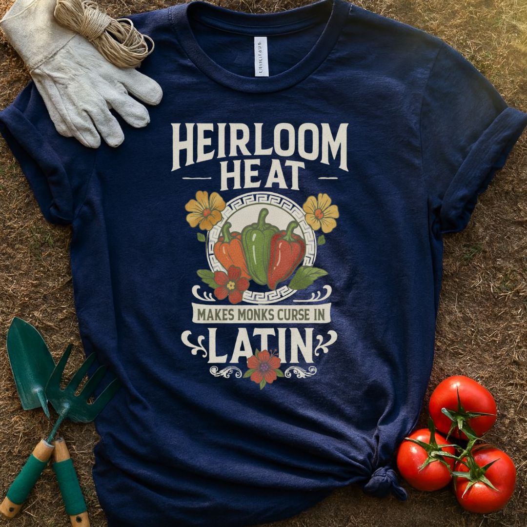 The Heirloom Heat Shirt, T-Shirt for Gardeners & Plant Lovers