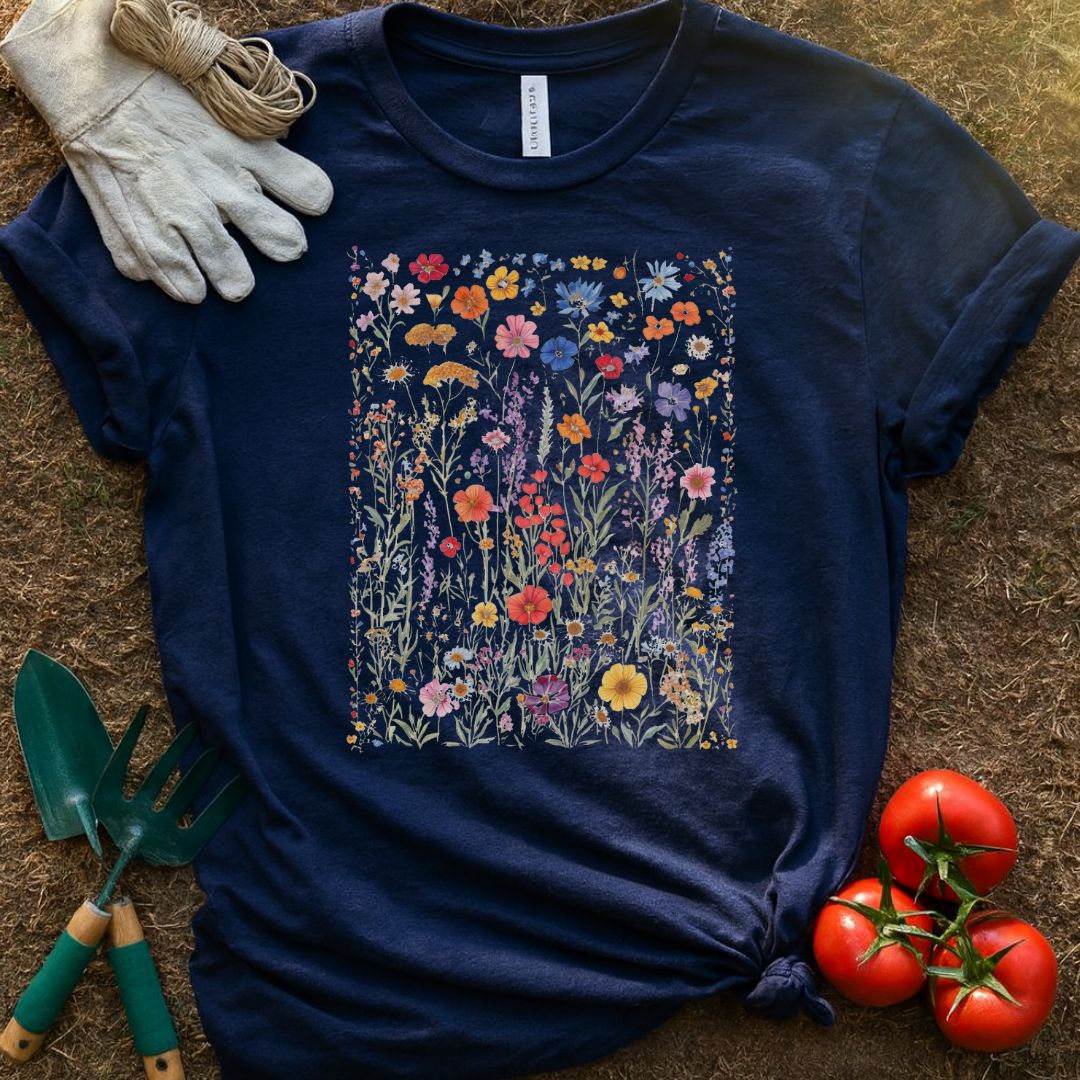 The Wildflower Garden Shirt, T-Shirt for Gardeners & Plant Lovers