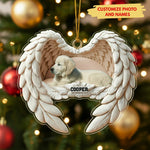 Personalized Pet Photo Angel Wings Ornament