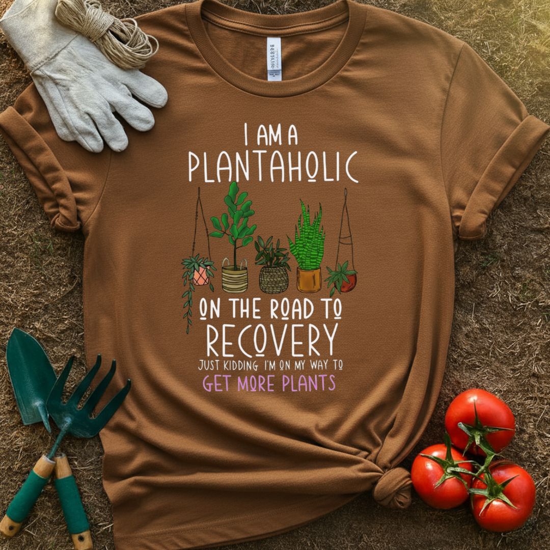 I Am a Plantaholic Shirt, T-Shirt for Gardeners & Plant Lovers