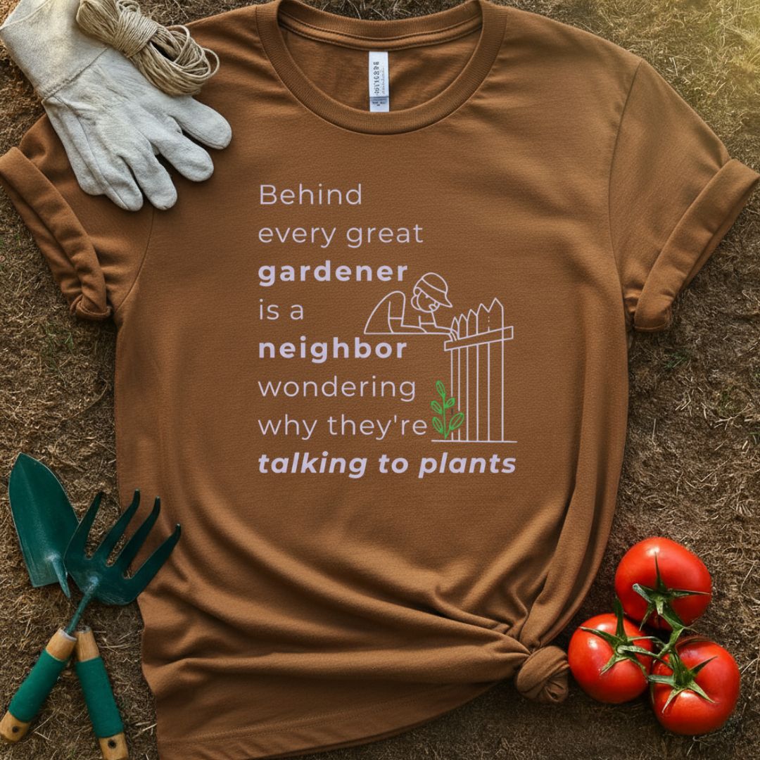 Behind Every Great Gardener Shirt, T-Shirt for Gardeners & Plant Lovers