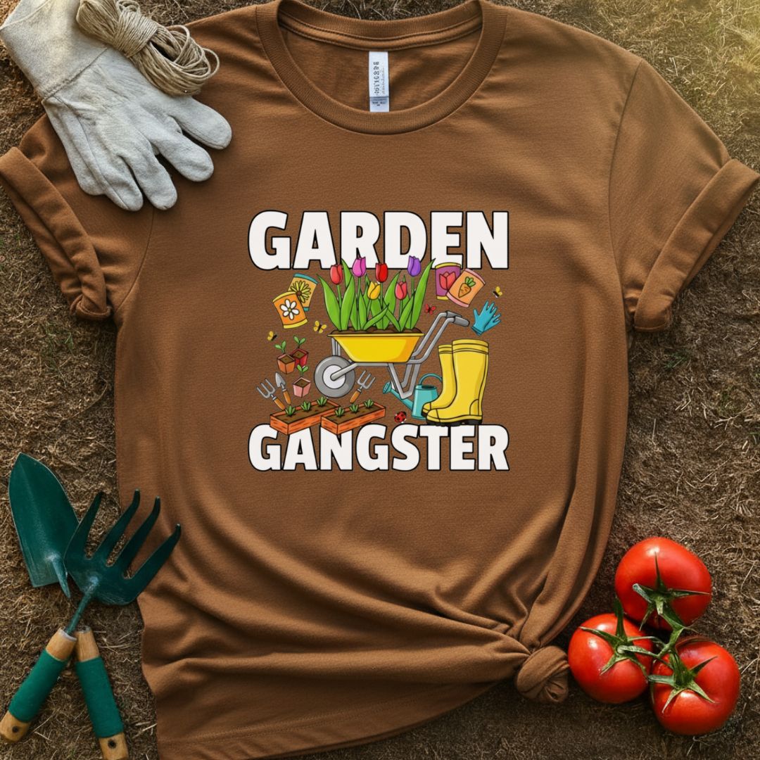 Garden Gangster Shirt, T-Shirt for Gardeners & Plant Lovers