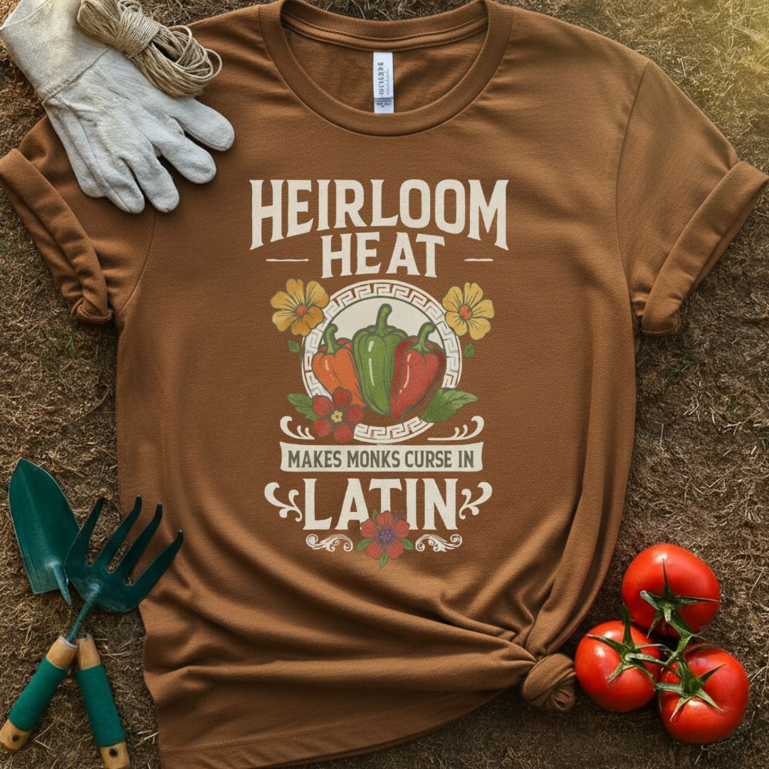 The Heirloom Heat Shirt, T-Shirt for Gardeners & Plant Lovers
