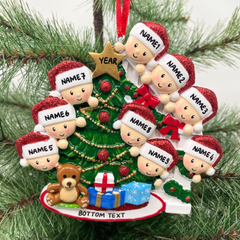 Personalized Family Christmas Tree Acrylic Ornament