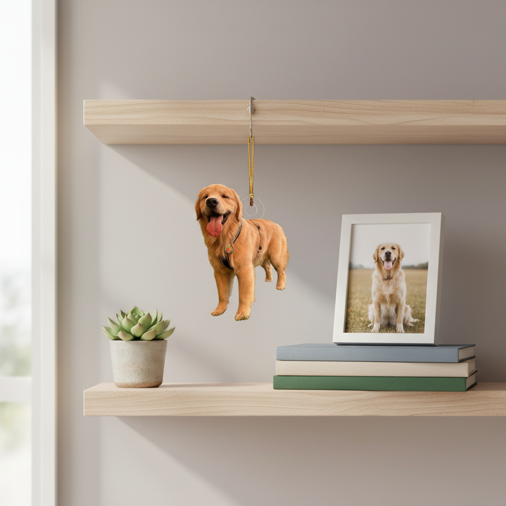 Custom Pet Photo Acrylic Ornament