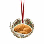 Memorial Mosaic Wings Ornament for Pet Lovers – Custom Photo Acrylic Keepsake