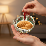 Memorial Mosaic Wings Ornament for Pet Lovers – Custom Photo Acrylic Keepsake