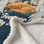 "Forever My Angel" Personalized Pet Memorial Blanket - Giant Angel Wings Throw