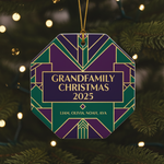 Art Deco Grandfamily Personalized Ornament