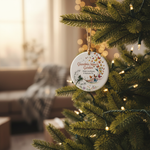 Butterfly Garden Ceramic Ornament for Grandma or Nana – Personalized Name Memory Keepsake