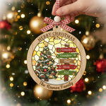 Family Tree Wooden Ornament for Family
