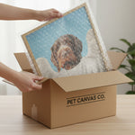 Custom Dog Loss Sympathy Gift - Traditional Angel Pet Portrait Wall Art