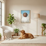 Custom Dog Loss Sympathy Gift - Traditional Angel Pet Portrait Wall Art