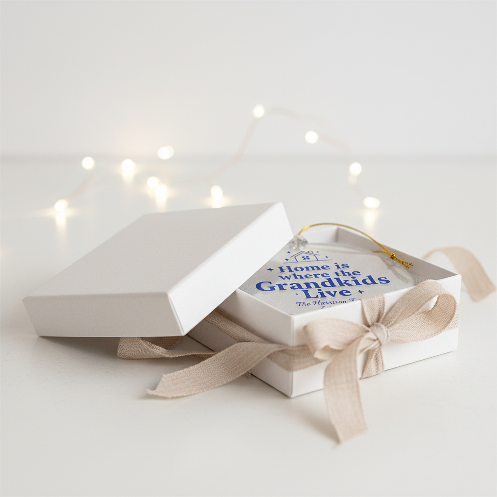 "Grandkids Live" Personalized Acrylic Ornament