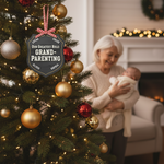 Grandparent Role Personalized Wooden Ornament