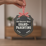 Grandparent Role Personalized Wooden Ornament