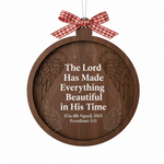 Faith Verse Personalized Wooden Family Orname