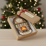Family Fireplace Personalized Acrylic Ornament