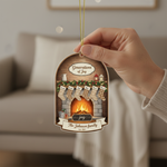 Family Fireplace Personalized Acrylic Ornament