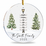 Family Signpost Personalized Acrylic Ornament