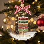 Family Signpost Personalized Acrylic Ornament